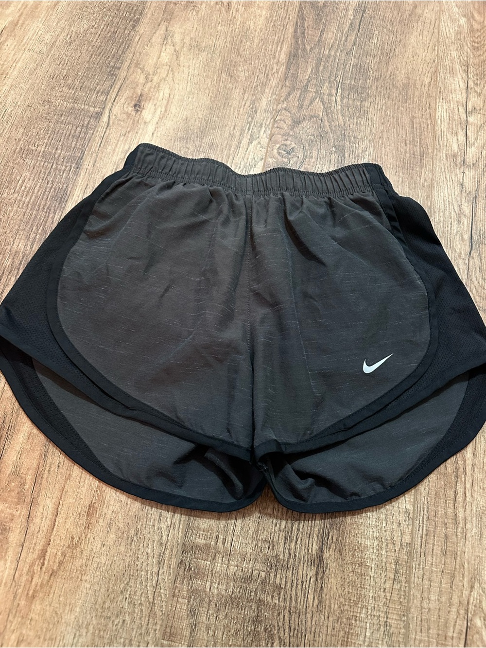 Nike Women's DriFit Gray & Black Running Shorts